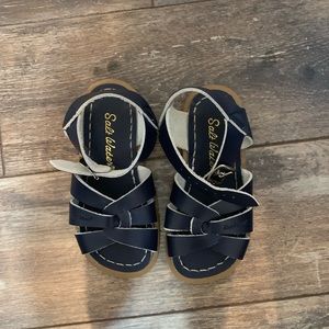 Blue saltwater sandals
